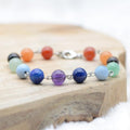 Bracelet "Émotion des 7 Chakras" avec mousqueton