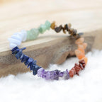 Bracelet "Paix des 7 Chakras" baroque - lespierresdubienetre