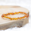 Bracelet "Renforcement" en Ambre Cognac Roulé