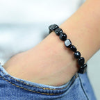 Bracelet roulé "Absorption" en Tourmaline Noire - lespierresdubienetre