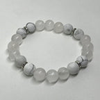 Bracelet "Tendresse et Patience" en Quartz Rose & Howlite Dépolie - lespierresdubienetre