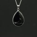 Pendentif "Absorption" Goutte en Tourmaline Noire - lespierresdubienetre