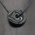 Pendentif Donut "Bouclier" en Obsidienne Oeil Céleste