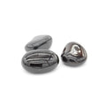 Pierre roulée "Force Mentale" en Agate Noire (Onyx) (Lot de 2 pièces)